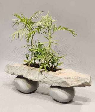 Stone Plant Pot, stone planters, stone planters outdoor, outdoor stone planters